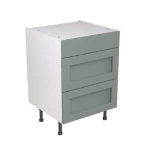Shaker-600-3-Drawer-Base-Cabinet-Sage-Green