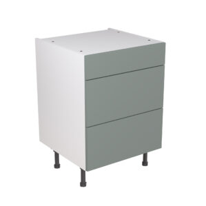 Slab-600-3-Drawer-Base-Cabinet-Sage-Green